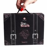 Secret Play Beach Game – Zestaw Podrożny dla Par, 40 Kart i Akcesoria, Kompaktowy