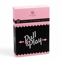 Secretplay Pull & Play – Gra Karciana dla Par, 100 Wyzwań, Wielojęzyczna, 50 Kart