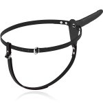 Fetish Submissive Harness Black – Uprząż intymna z wibracją, silikon 15 cm