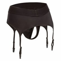 CalExotics Boundless Stringi z Pasem do Pończoch S/M – Bezramiączkowa Uprząż z O-Ringiem