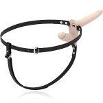 Fetish Submissive Harness Flesh Up – system uprzęży z podwójnym wibratorem, regulowany