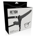 Fetish Submissive Harness system z podwójną funkcją, czarny, silikon medyczny