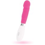 Glossy Paul Różowy – silikonowy model wibrujący, 10 trybów, wodoodporny, 12 cm