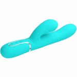 Pretty Love Aqua Green – masażer punktu G, 7+7 trybów, 4 ruchy głowicy, USB
