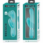Pretty Love Aqua Green – masażer punktu G, 7+7 trybów, 4 ruchy głowicy, USB