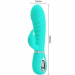 Pretty Love Prescott – masażer punktu G, Aqua Green, 7 trybów, magnetyczne USB