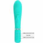 Pretty Love Prescott – masażer punktu G, Aqua Green, 7 trybów, magnetyczne USB