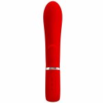 Pretty Love Thomas – wielofunkcyjny model silikonowy, czerwony, 7 trybów, magnetyczne USB