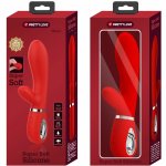 Pretty Love Thomas – wielofunkcyjny model silikonowy, czerwony, 7 trybów, magnetyczne USB