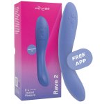 We-Vibe Rave 2 Niebieski – masażer punktowy G, wodoodporny IPX7, aplikacja, silikon