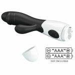 Pretty Love Snappy czarny – anatomiczny masażer G z 30 trybami, dwa silniki, silikon medyczny