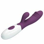 Pretty Love Snappy fioletowy – dwustrefowy system wibracyjny punktu G, 30 trybów, silikon medyczny