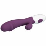Pretty Love Snappy fioletowy – dwustrefowy system wibracyjny punktu G, 30 trybów, silikon medyczny