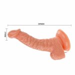 Baile Super Rota Dong – rotacyjny model intymny z przyssawką, 20,5 cm, pilot