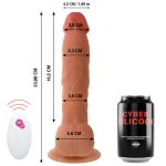 Cyber Silicock Ben 23,9 cm – silikonowy model z pilotem, 7 trybów, przyssawka, USB