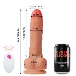 Cyber Silicock Master Huck 20.9 cm – model z ruchem Up&Down, pilot, silikon, USB
