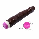 Baile Fale System Wibracyjny 23 cm brązowy – regulowana prędkość, PVC/ABS