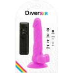 Diversia Model Vibra Violet 18 cm elastyczny system intymny z przyssawką i pilotem