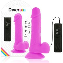 Diversia Vibrating Flexible System Fioletowy 20,5 cm z pilotem, elastyczny model TPE