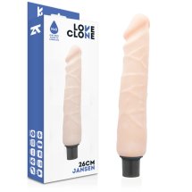 LoveClone Jansen 26 cm samosmarujący model wibracyjny TPR z regulacją i wodoodporną konstrukcją