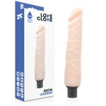 LoveClone Jansen 26 cm samosmarujący model wibracyjny TPR z regulacją i wodoodporną konstrukcją