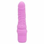 Get Real Mini Classic G-Spot Różowy wibrujący model zakrzywiony silikonowy 17,5 cm