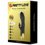 Pretty Love Czarny Wibrator Premium z Akumulatorem, 7 trybów, wodoodporny, system ssący