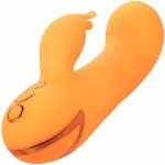 CalExotics Montecito Muse Orange - wielofunkcyjny stymulator z systemem pompowania i pamięcią