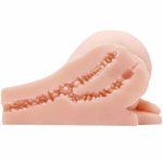 Crazy Bull model anatomiczny podwójny kanał z funkcją wibracji, pilot, elastomer TPE
