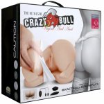 Crazy Bull model anatomiczny podwójny kanał z funkcją wibracji, pilot, elastomer TPE