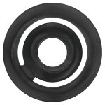 Addicted Toys Potenz C-Ring czarny podwójny pierścień silikonowy, anatomiczny