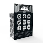 Addicted Toys Potenz C-Ring czarny podwójny pierścień silikonowy, anatomiczny