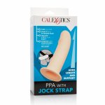 CalExotics Jock anatomiczny system z elastyczną uprzężą, 17,75 cm, silikonowy