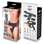 Harness Attraction Willian Hollow – Zestaw z Anatomiczną Nakładką i Wibracją 17 cm, Regulowane Szelki