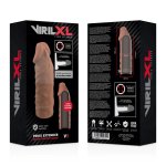 VirilXL V5 – Nakładka Silikonowa Brązowa, Wydłużająca i Pogrubiająca, 11 cm