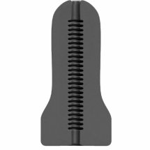 All Black Model Pierścieniowy AB22 – intymny system anatomiczny 17 cm czarny TPE