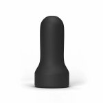 All Black Model Pierścieniowy AB22 – intymny system anatomiczny 17 cm czarny TPE