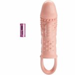 Pretty Love Cecelia – elastyczny rękaw intymny z wibracją, naturalny TPR