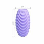 Pretty Love Dwustronne Liliowe Jajko Intymne TPR – kompaktowy model z podwójną teksturą