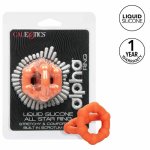 CalExotics Alpha All Star Ring – podwójny silikonowy pierścień pomarańczowy, koraliki