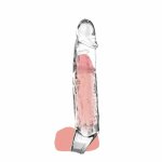 Get Real Extension długa 19 cm – transparentna nakładka intymna TPE, elastyczna