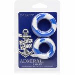 CalExotics Admiral zestaw 2 silikonowych pierścieni elastycznych XL/XXL, navy blue