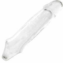 CalExotics Performance Maxx Clear Extension 5,5" przezroczysta nakładka anatomiczna z paskiem