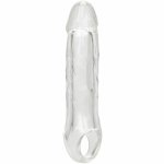 CalExotics Performance Maxx Extension 6,5" transparentna nakładka anatomiczna z paskiem