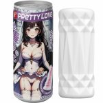 Pretty Love Model 2 przenośna kapsuła intymna TPR biała 11 cm żebrowana powierzchnia