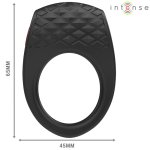 Intense Clover – czarny pierścień wibracyjny, 10 trybów, pilot, USB, silikon medyczny