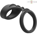 Intense Theo Podwójny Pierścień Silikonowy – czarny Model 3, 5,1 cm, ergonomiczny