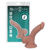 Mr Intense Model 2 – anatomiczny model 16 cm, elastyczny z przyssawką, beżowy, hipoalergiczny