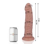 MR INTENSE Model 22 – anatomiczny model 20,1 cm z mocną przyssawką, naturalny, elastyczny