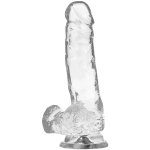 XRAY Model Clear żelowy 18,5 cm – transparentny, kulki, przyssawka, nowoczesny materiał